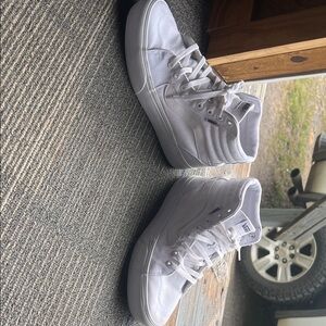 Vans White Platform Sneakers